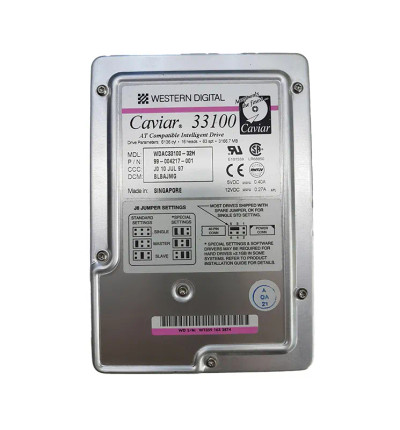 Western Digital Caviar 3.1GB 5200RPM IDE/ATA 128KB Cache Hard Drive for 3.5-Inch Drives Western Digital Caviar 3.1GB 5200RPM IDE/ATA 128KB Cache Hard Drive for 3.5-Inch Drives