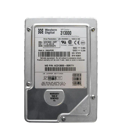 WDAC313000 - Western Digital 13GB 5400RPM EIDE 3.5" HDD