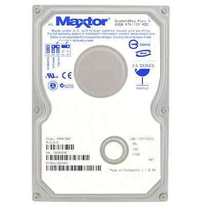 6Y060L0420441 - Maxtor 60GB 7200RPM ATA-133 2MB 3.5" HDD