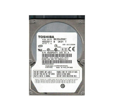 HDD2E11B - TOSHIBA 200GB SATA 3Gb/s 7200RPM 2.5" HDD
