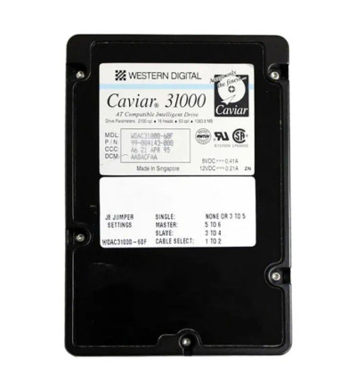 WDAC31000-60F - Western Digital 1GB EIDE 4495RPM 3.5" HDD