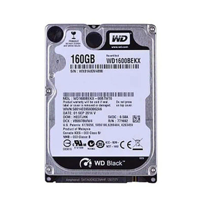 Western Digital Black 160GB 7200RPM SATA 6Gb/s 16MB Cache CE 2.5-Inch Hard Drive for laptops