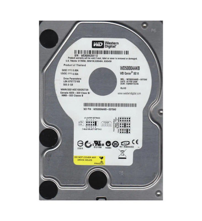WD5000AAKB-00YSA0 - Western Digital 500GB 7200RPM EIDE 16MB 3.5" HDD