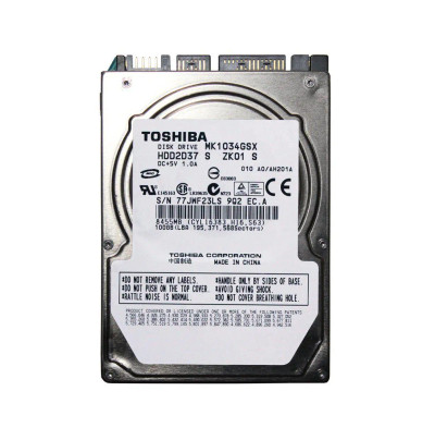 HDD2D37S - TOSHIBA 100GB 5400RPM SATA 8MB 2.5" HDD