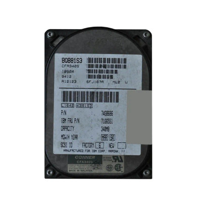 74G8686 - IBM 340MB SCSI 50-Pin 3.5" HDD