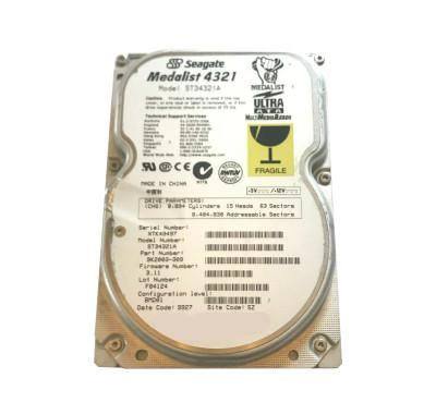 9K2003-309 - Seagate 4.3GB 5400RPM IDE 3.5" HDD