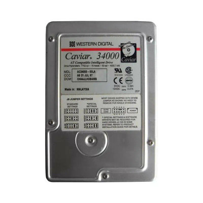 AC34000-00LA - WD 4GB 5200RPM IDE ATA-33 3.5" HDD