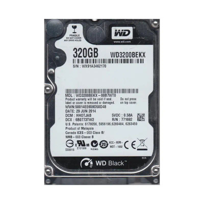 WD WD3200BEKX-00B7WT0 Black 320GB SATA 6Gb/s 2.5-Inch Hard Drive