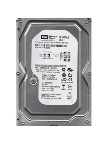 WD1600AVJB-63WTA0 - Western Digital 160GB 7200RPM PATA 3.5" HDD