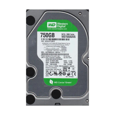 Western Digital Caviar Green 750GB SATA Hard Drive for RoHS 3.5-Inch Servers