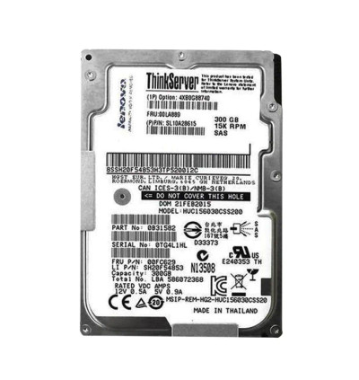 4XB0G88740 - Lenovo 300GB 15000RPM SAS 12Gb/s 3.5" Hot-swap HDD