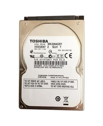 HDD2E67Z - TOSHIBA 320GB 7200RPM SATA 16MB 2.5" HDD