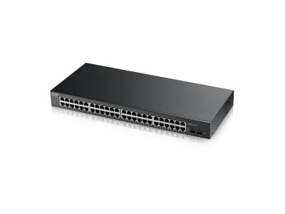 ZyXEL GS1900-48 Layer 2 Managed Smart Switch, 48 x 10/100/1000Base-T Ports, 2 x SFP Ports, 1U Rack-mountable