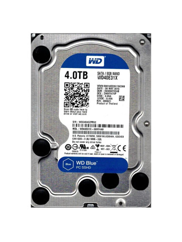 Western Digital Blue 4TB 5400RPM SATA 6Gb/s Hybrid Hard Drive for Desktop Computers