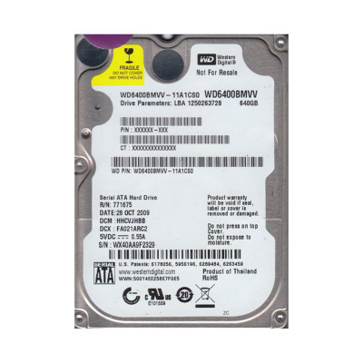Western Digital 640GB 5400RPM USB 2.0 External Hard Drive for laptops and desktops