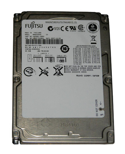 Fujitsu 40GB IDE Ultra ATA/133 Hard Drive 2.5-Inch MHW2040AC-E - Compatible with ATA-7, 4200RPM, 8MB Cache