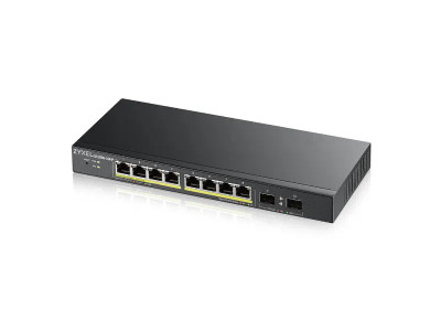 GS1900-10HP - ZyXEL GS1900 10-Port PoE+ Gigabit Managed Switch