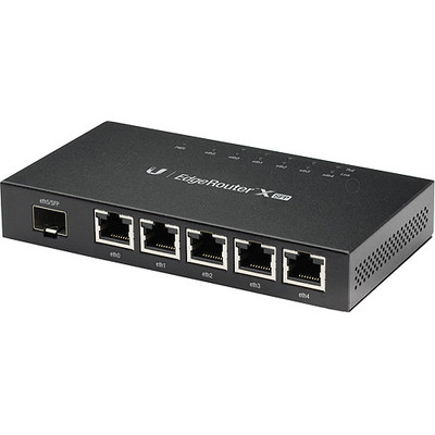 ER-X-SFP-1 - Ubiquiti Networks 5-Port Gigabit RJ45 PoE 1-Port SFP Router