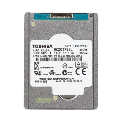 MK2039GSL - TOSHIBA 200GB 4200RPM SATA 1.8" HDD