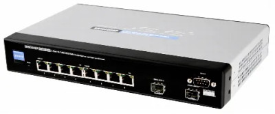 SRW2008MP - Linksys 8-Port Gigabit 2 MiniGBIC PoE Network Switch