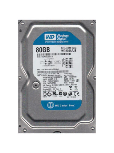 WD800AAJB-00J3A0 - Western Digital 80GB 7200RPM PATA 3.5" HDD