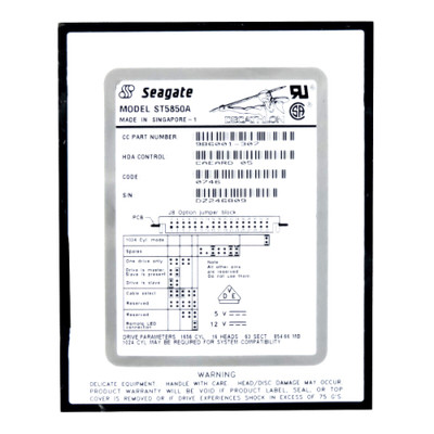 ST5850A- - Seagate 850MB 5400RPM IDE 3.5" HDD