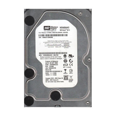 WD6400AAKS-00A7B2 - Western Digital 640GB 7200RPM SATA 3.5" 16MB HDD