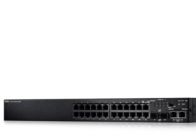 PC3524P - Dell PowerConnect 3524P 24 x Ports PoE 10/100Base-T + 2 x Shared SFP Ports Managed Rack-mountable Stackable