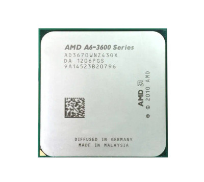 AMD A6-3670 Quad-core 2.7GHz Processor for Socket FM1 - AD3670WNGXBOX - Compatible with FM1 motherboards