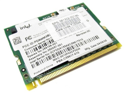 HP Mini PCI IEEE 11MBps 802.11b/g Wireless Lan Network Interface Card for ProLiant DL360p Gen8 servers