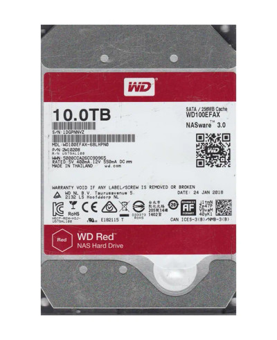 WD100EFAX-68LHPN0 - Western Digital 10TB 5400RPM SATA 6Gb/s 3.5" HDD