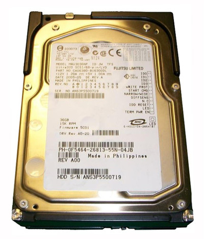 Fujitsu 36GB 15000RPM Ultra320 SCSI 3.5-Inch Hard Drive for Servers