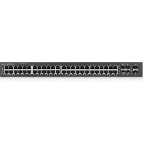 ZyXEL GS1920-48 Layer 2 Managed Smart Switch for Rack-mounting, 44 Ports + 4 Gigabit RJ45/SFP Combo Ports, 1U Size