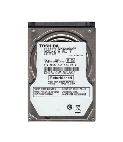 MK5065GSXW - Toshiba 500GB 5400RPM SATA 2.5" 8MB HDD