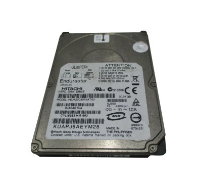 Hitachi Endurastar J4K20 30GB 4200RPM IDE Hard Drive for 2.5-Inch ATA-6 Compatible Devices