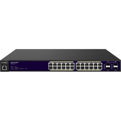 EGS7228FP - EnGenius 24-Port Gigabit PoE+ Layer 2 Switch 370W 4 SFP