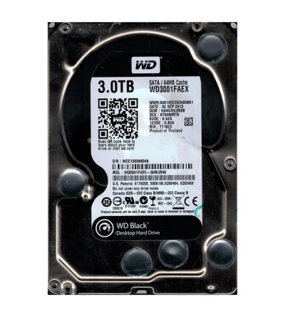 WD3001FAEX-00MJRA0 - Western Digital 3TB 7200RPM SATA 6Gb/s 64MB 3.5" HDD