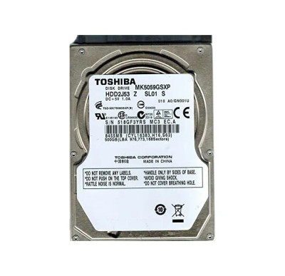 HDD2J53Z - TOSHIBA 500GB 5400RPM SATA 8MB 2.5" HDD