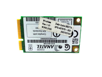 407575-002 - HP 802.11a/b/g Mini PCI-Express Wireless Network Adapter