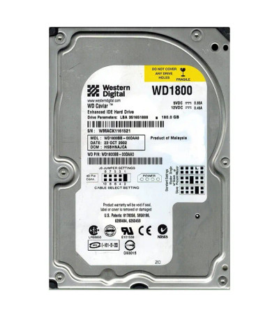WD1800BB - Western Digital 180GB 7200RPM 2MB 3.5" EIDE HDD
