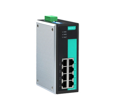 Moxa EDS-G308 Unmanaged Gigabit Ethernet Switch, 8 Ports, 0-60°C Operating Temp