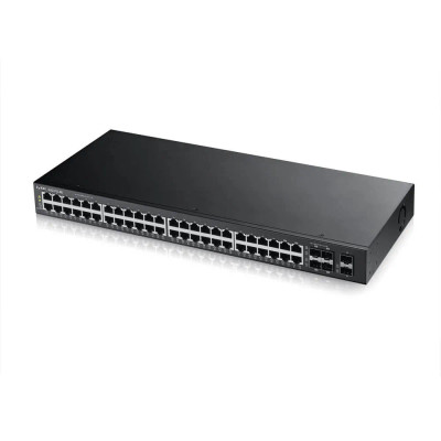 ZyXEL GS2210-48 48-Port PoE Gigabit Ethernet Switch, 6 SFP Ports, 1U Rack-mountable