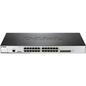 DWS-3160-24TC - D-LINK 20-Port Gigabit Ethernet 4 SFP Managed Switch