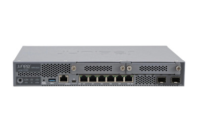 SRX320-SYS-JB-P-T - Juniper SRX320 6 x GE PoE+ Ports + 2 x SFP + 2 x MPIM slots 4GB RAM, 8G Flash Front to back airflow Security Appliance Firewall