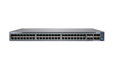Juniper EX4100-48MP-CHAS Network Switch, 48 PoE Ports, 4 10GbE Uplink Ports, 1U Rack-mountable