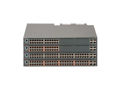 AL5900A4B-E6 - Extreme Networks ERS 5900 Series 5952GTS-PWR+ 48 x Ports PoE+ 1000Base-T + 4 x Ports SFP+ 1U Rack-mountable Layer 3 Managed Back-to-Front Airflow Gigabit Ethernet Network Switch