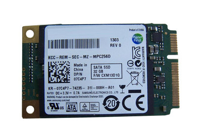 07C4P7 - Dell 32GB SATA 6Gb/s mSATA 1.8" SSD