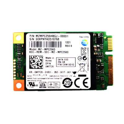 Samsung PM830 Series 256GB mSATA SSD for SATA 6Gb/s, compatible with various devices