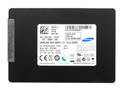 Dell 256GB SATA 6Gb/s 2.5-Inch SSD 08Y70H for ProLiant DL360p Gen8 servers