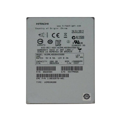 0B26584 - Hitachi 200GB SAS 6Gb/s 2.5" SSD